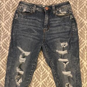 Distressed Denim Jeans